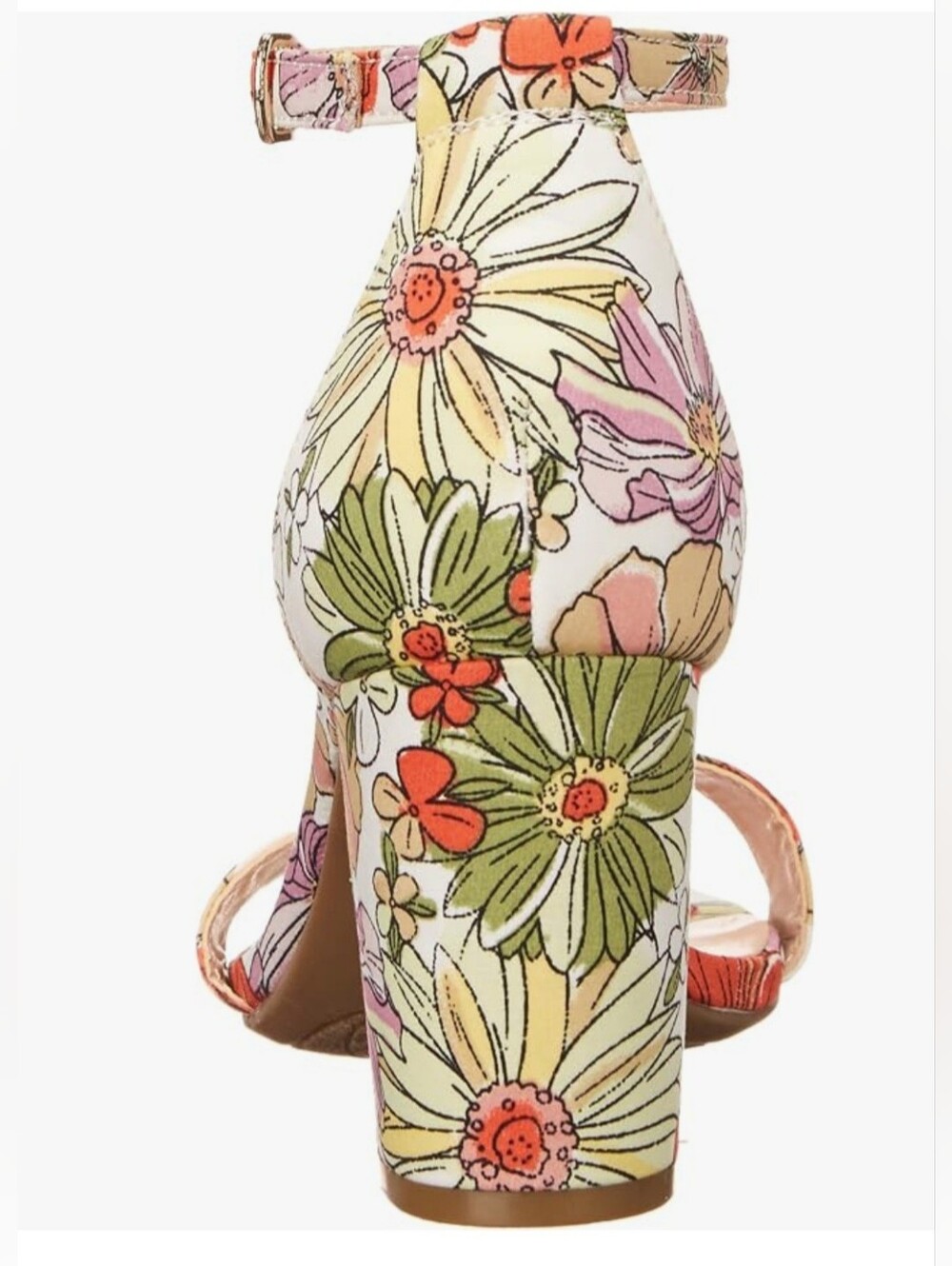 NWOT - Bandolino | Floral Block Heel Sandals - Pink Multi - Picture 9 of 9